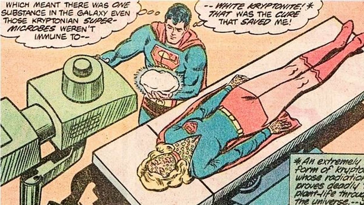 what does white kryptonite do to Superman