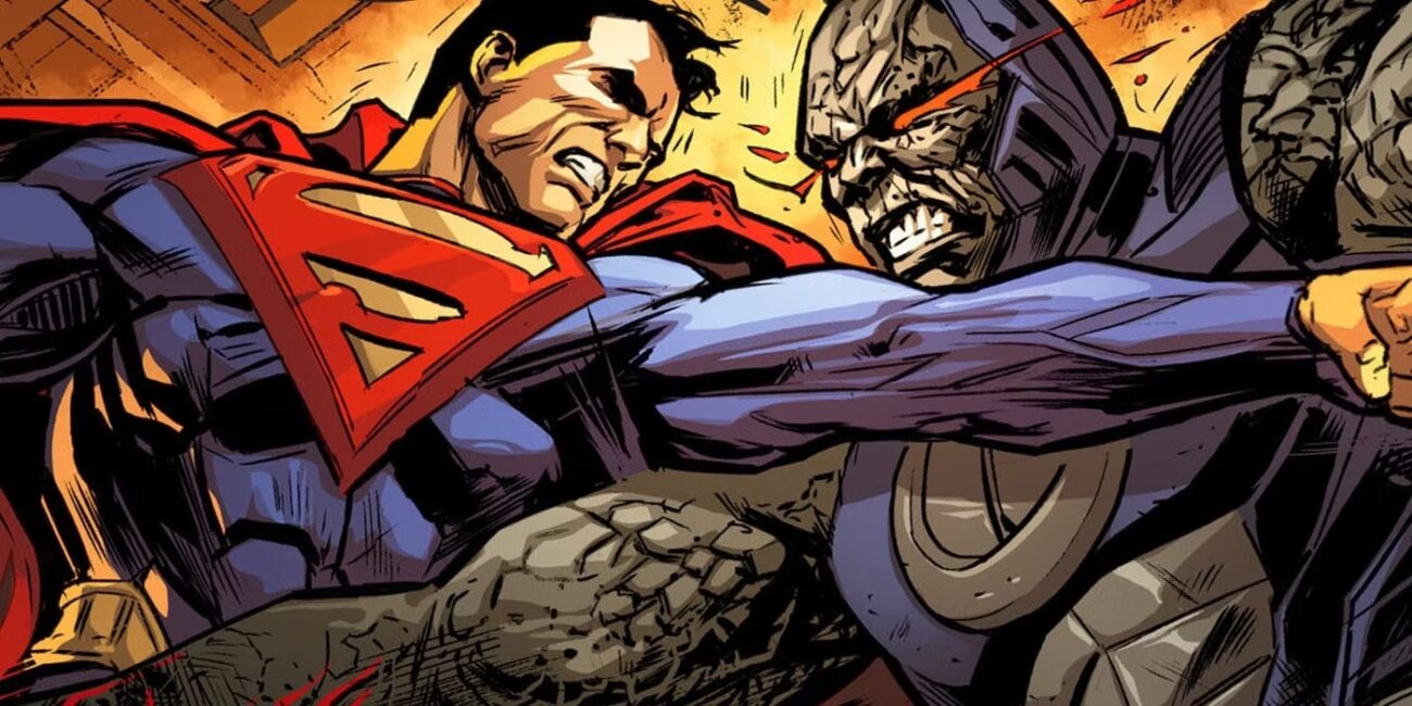Superman vs darkseid fight
