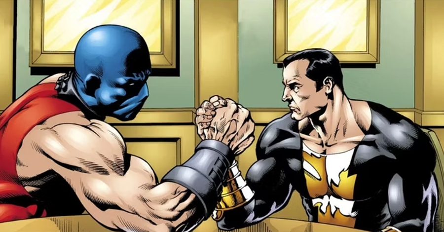 atom smasher black adam arm wrestle