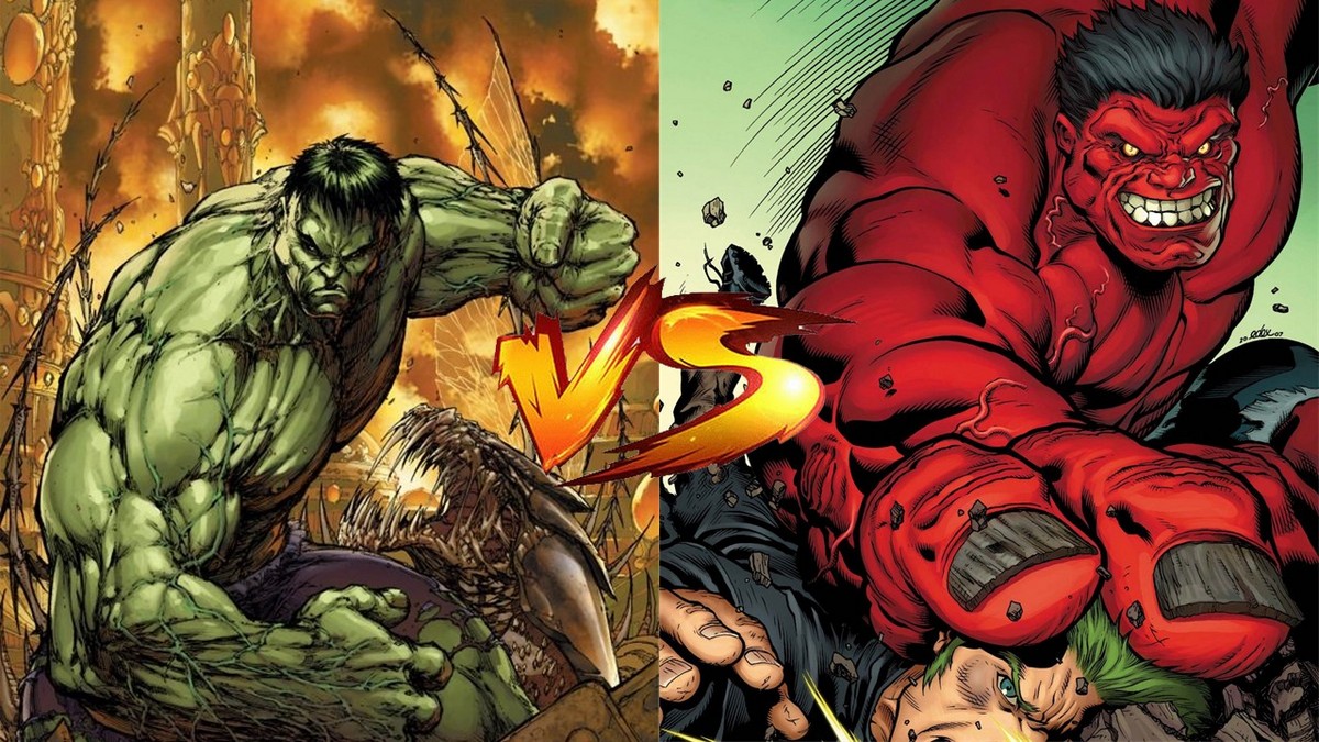 red hulk vs hulk