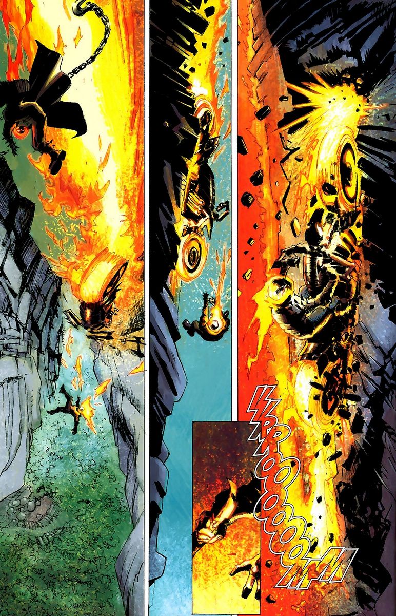 Ghost Rider defies laws of physics with Hellcycle