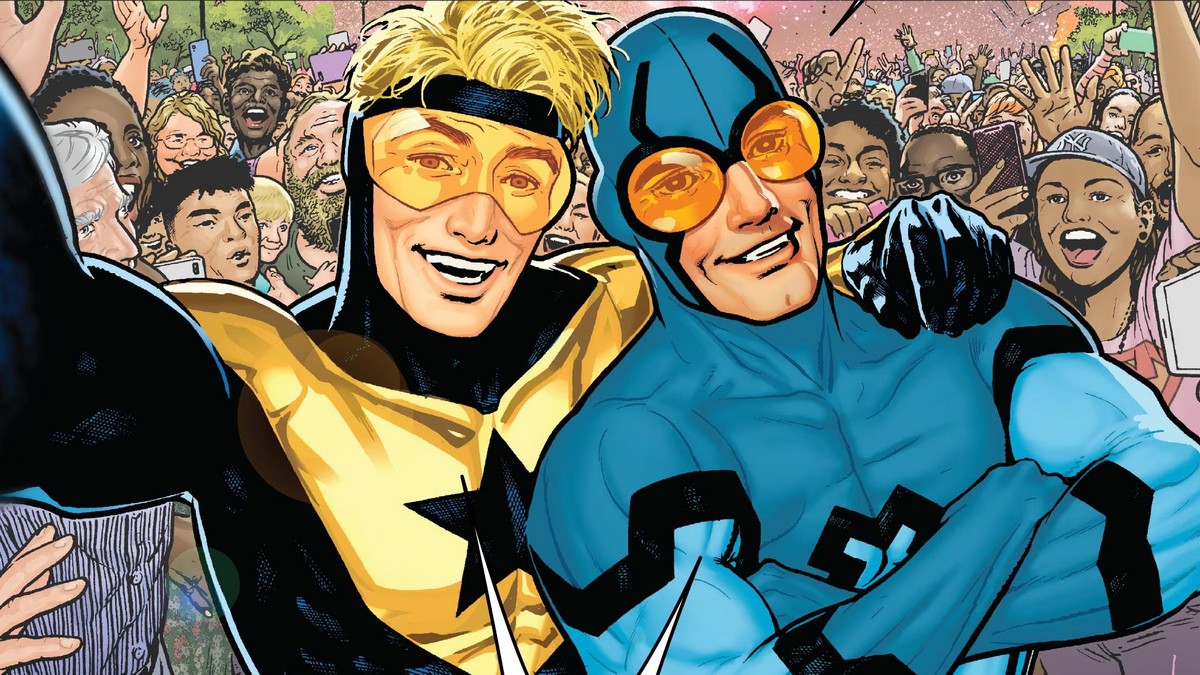 blue beetle and booster gold