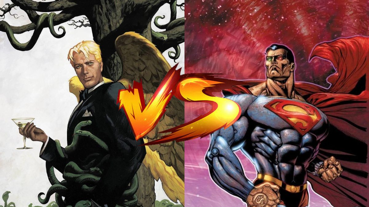 lucifer vs cosmic armor superman