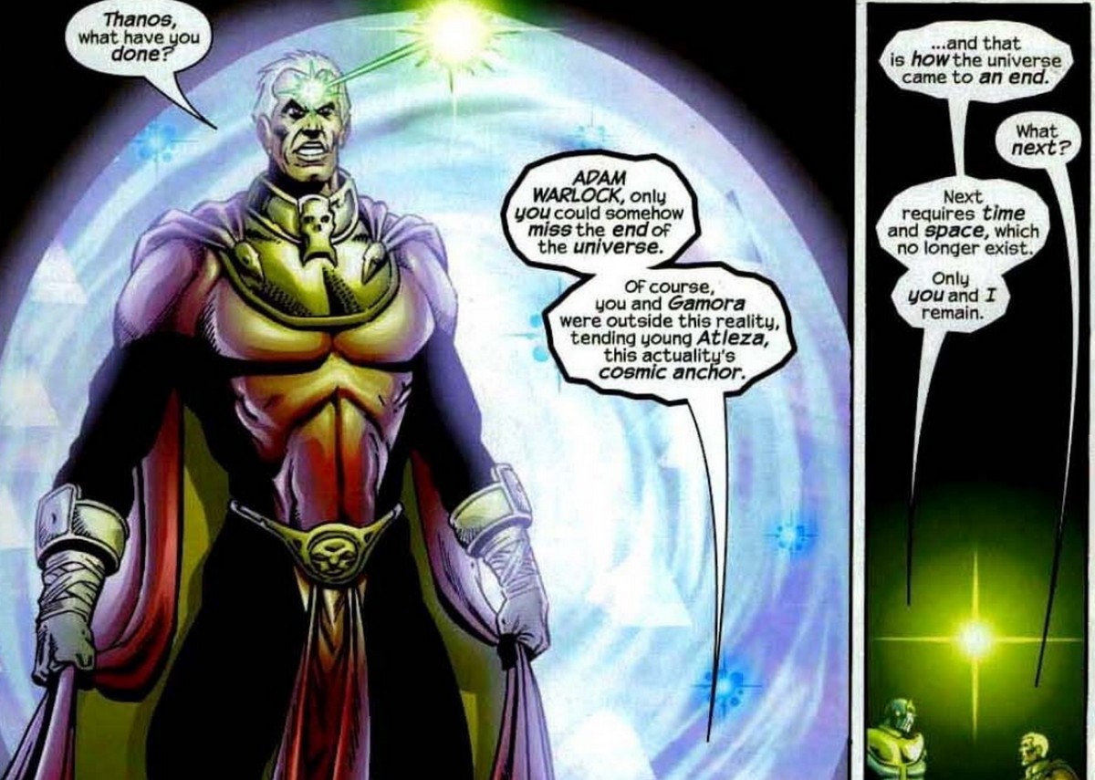 Adam Warlock misses the end of the universe