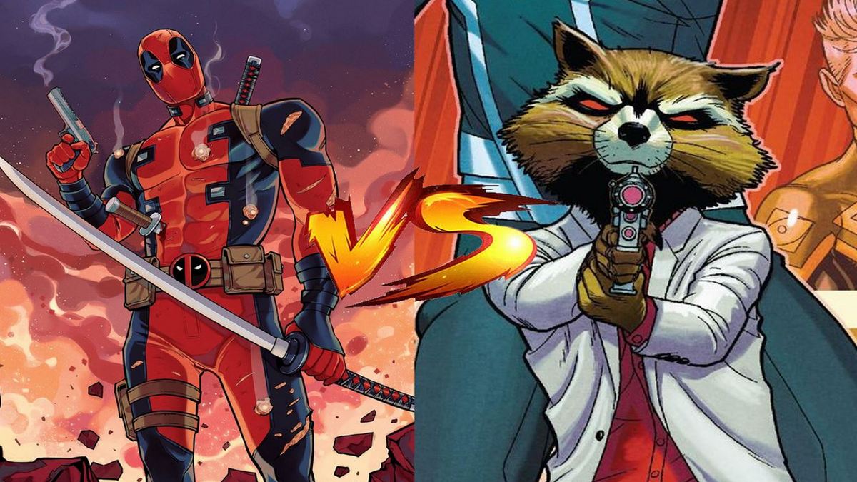 Deadpool vs rocket raccoon