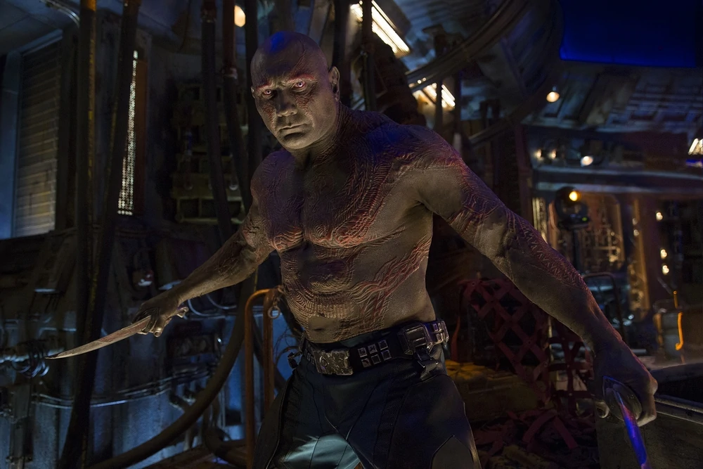 Drax with knives