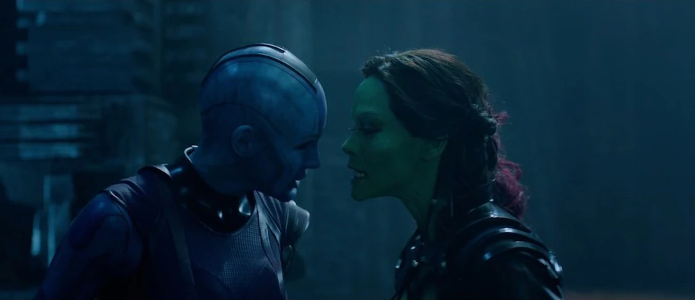 Nebula and Gamora argument