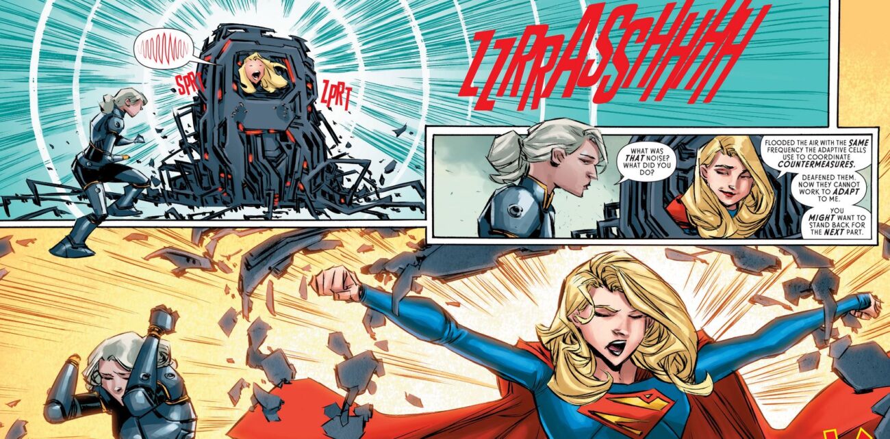 Supergirl manipulating sound