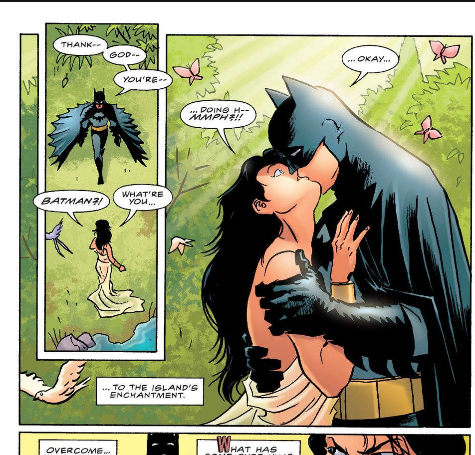Batman and Wonder Woman Kiss