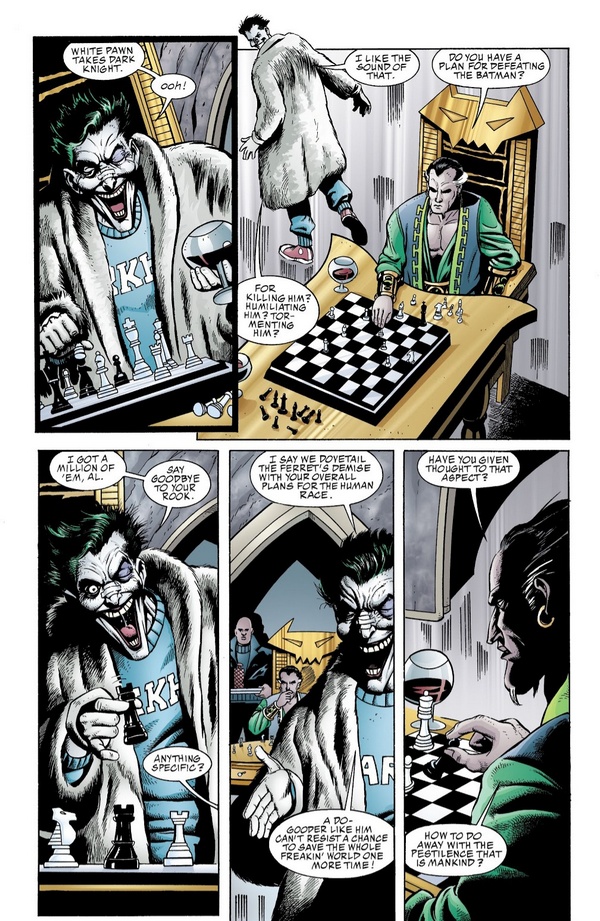 Joker Beats Ras Ghul at chess