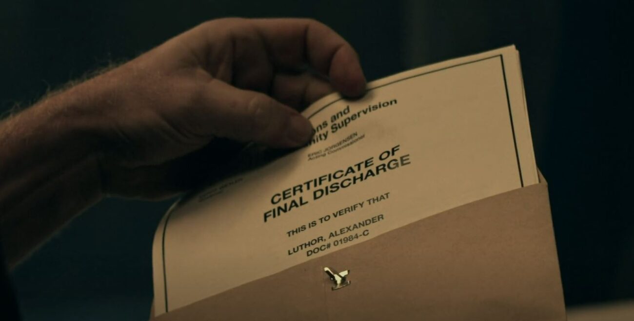 Lex luthor certificate of discharge
