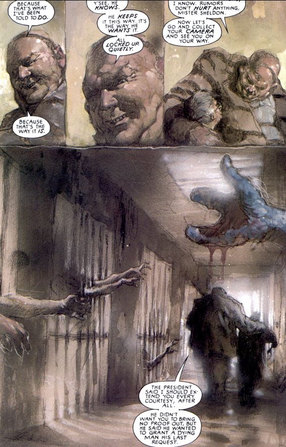 Philip sheldon visits mutant prison