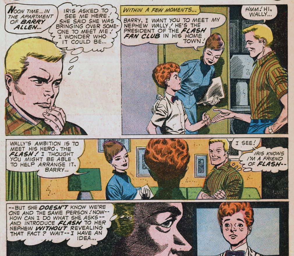 Young Wally West is a fan of Flash