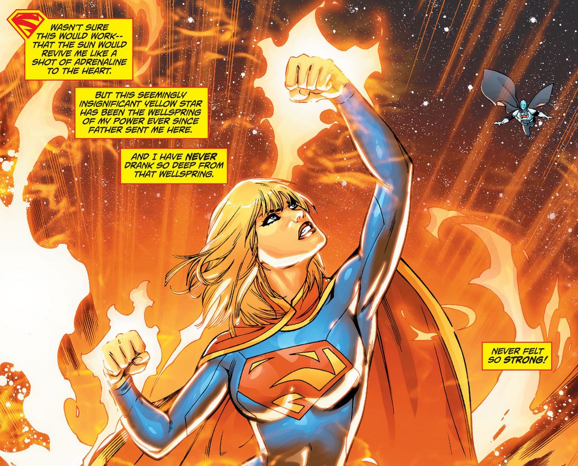 supergirl revived by the suns radiation