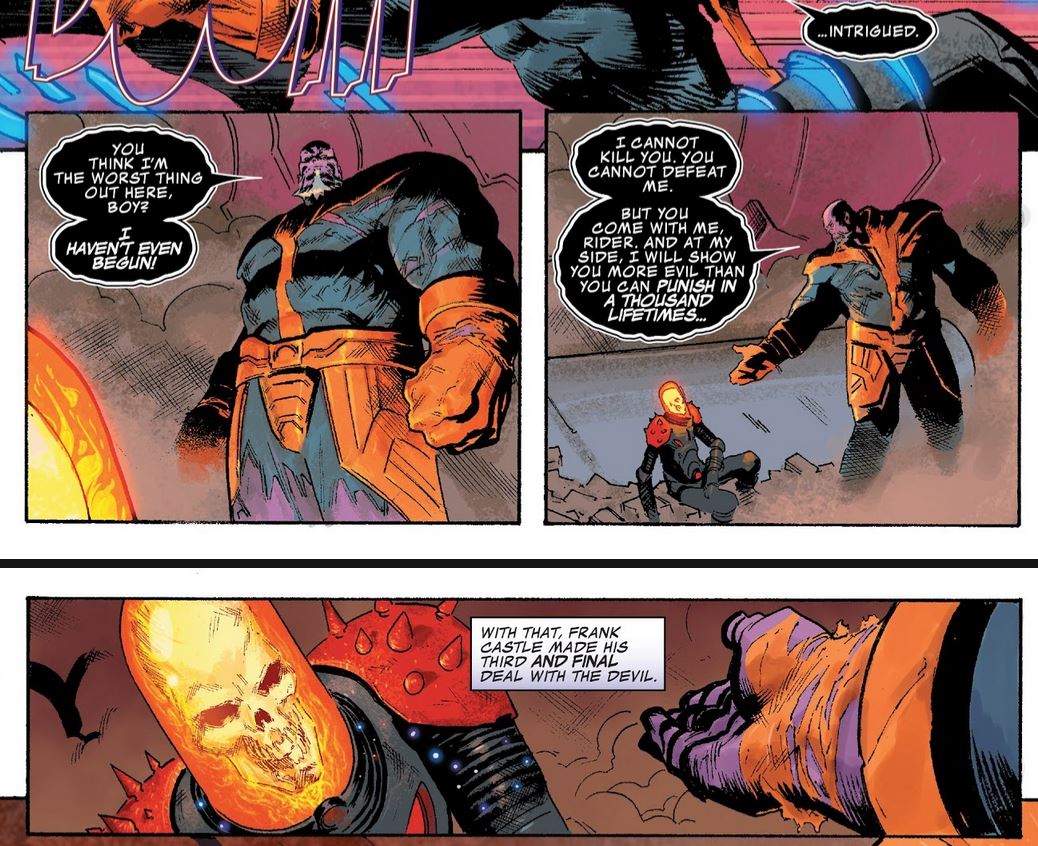Ghost Rider makes a deal with Thanos