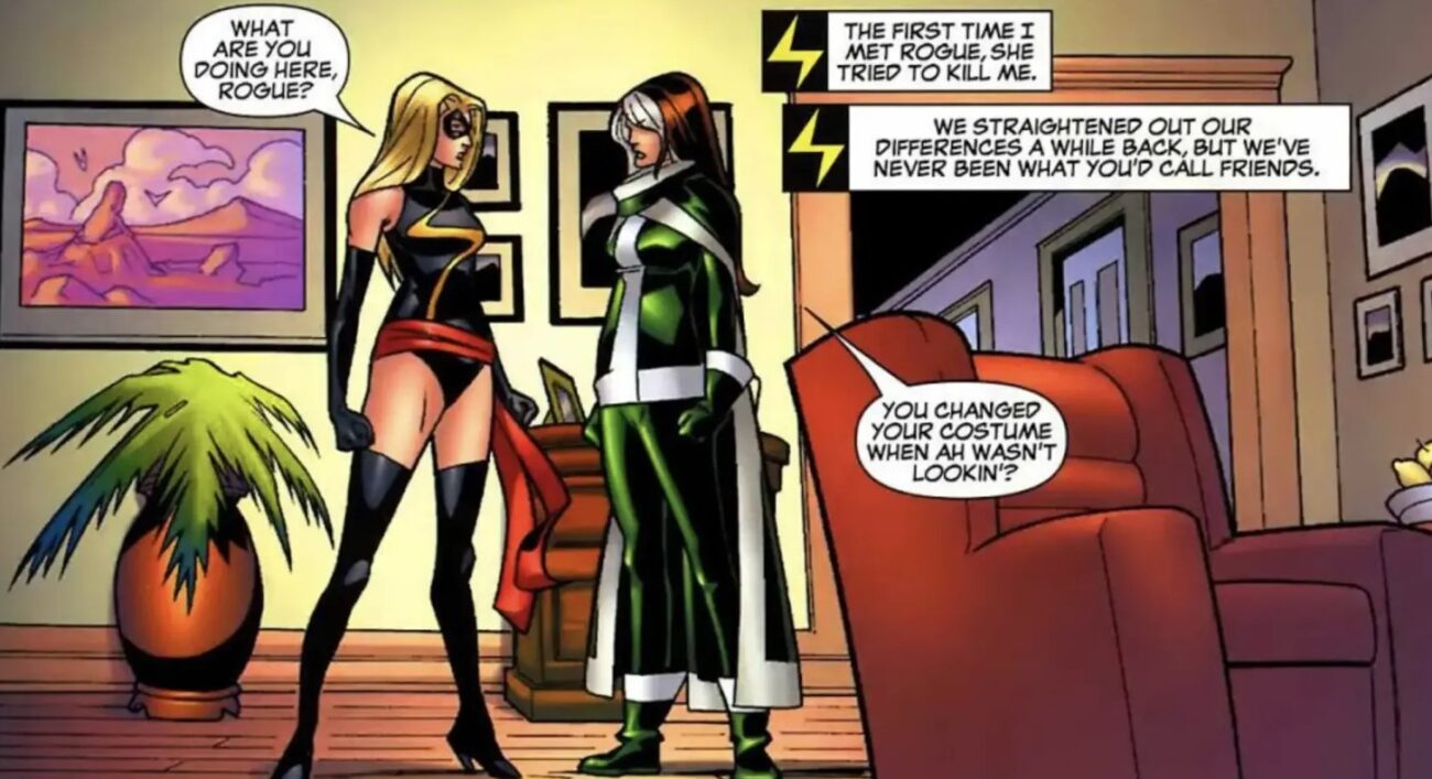 Here’s What Happened Between Captain Marvel & Rogue