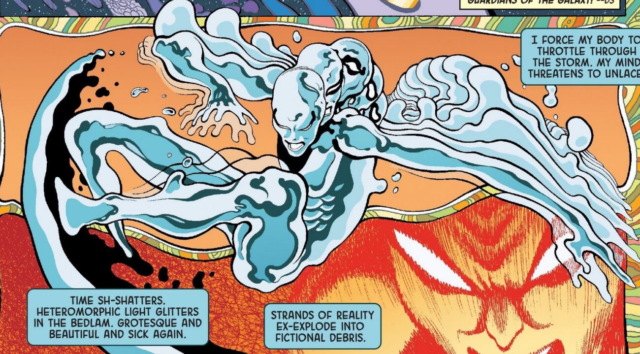silver Surfer molding his body