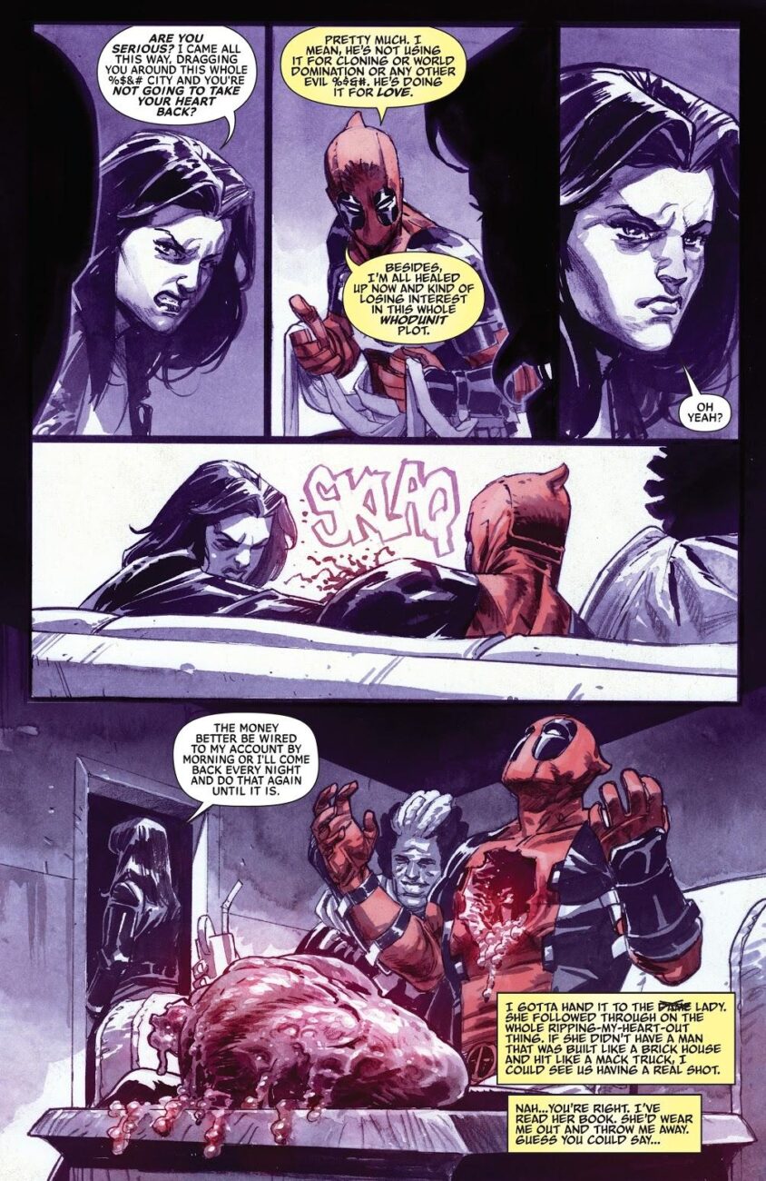 Jessica Jones rips Deadpools heart out