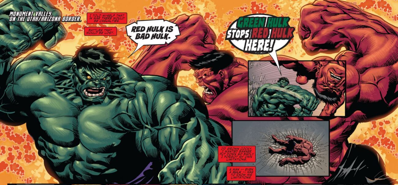 Red Hulk and Green Hulk