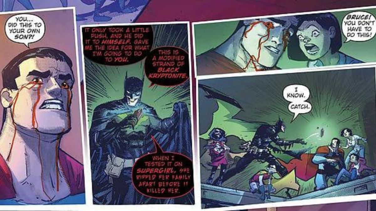 Batman who laughs killing superman