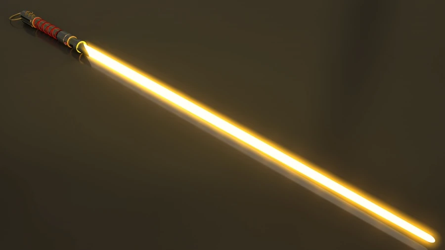 Gold lightsaber