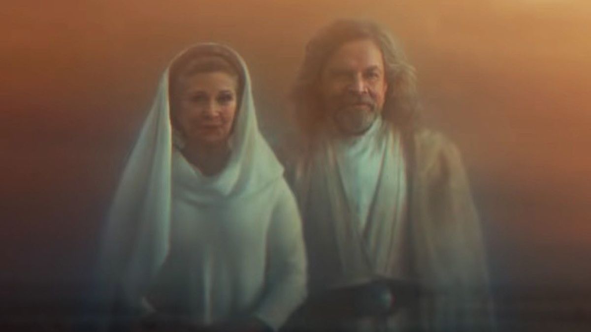 Luke and Leia force ghosts