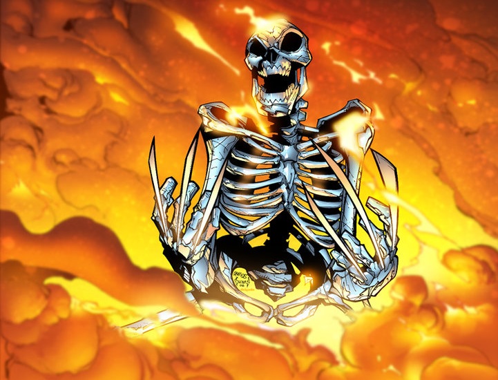 Wolverine Adamatium skeletone