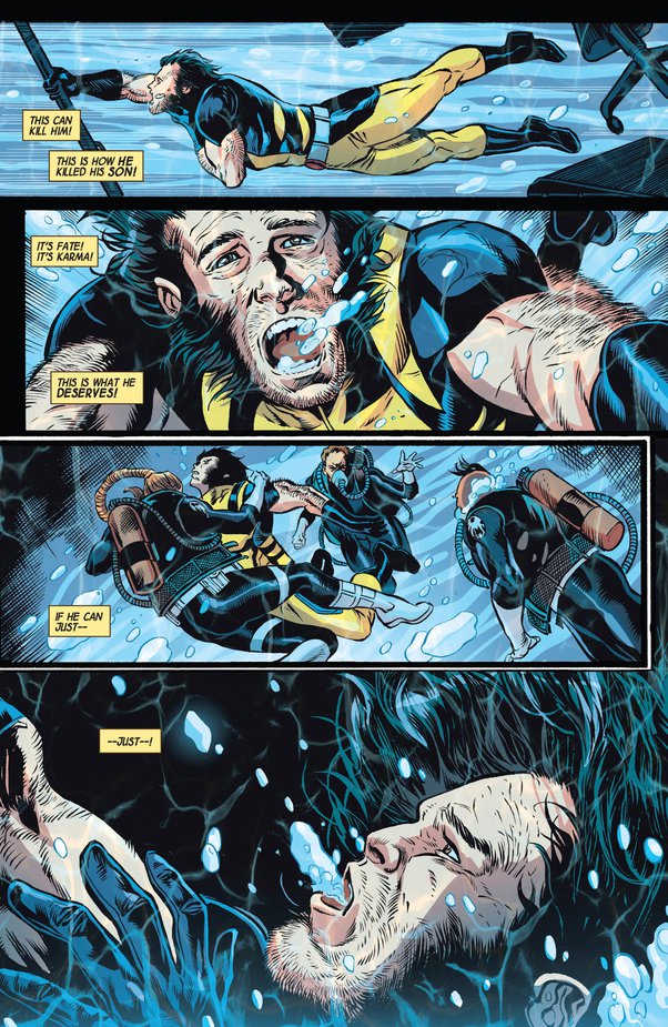 Wolverine drowning