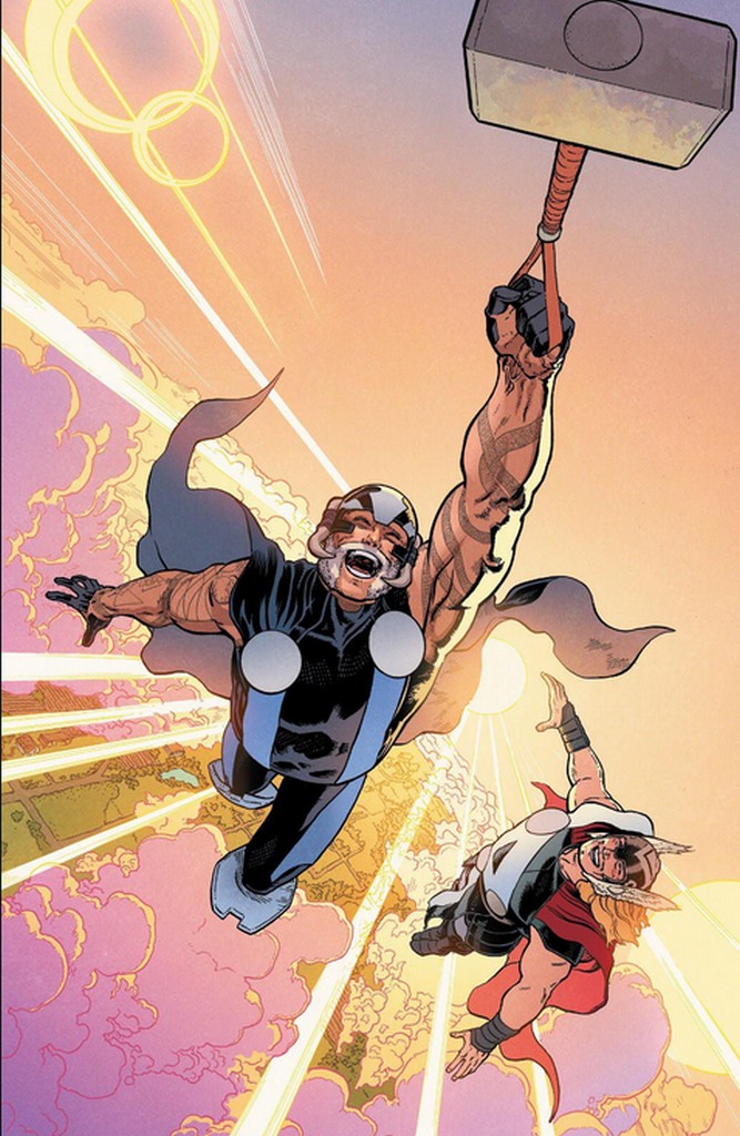 Odin and thor flying