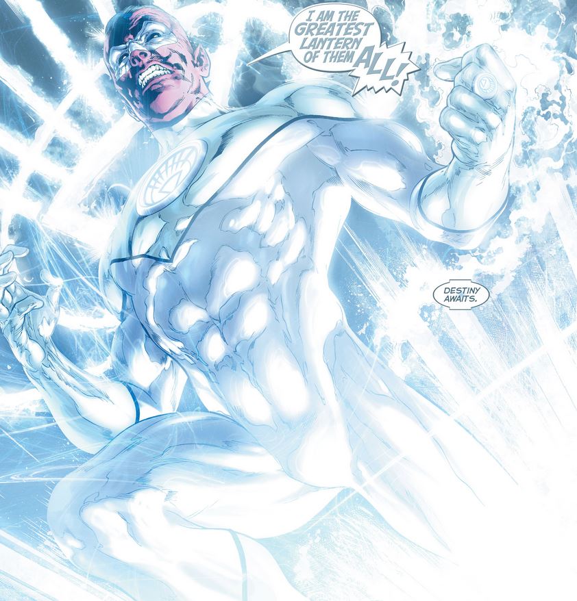 Sinestro becoming a white Lantern