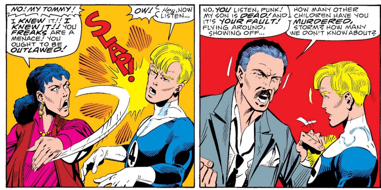 Tommys parents lashing out at human torch