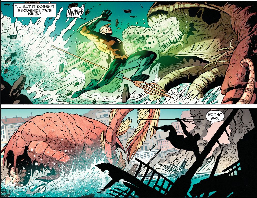 Aquaman Sea monster fight