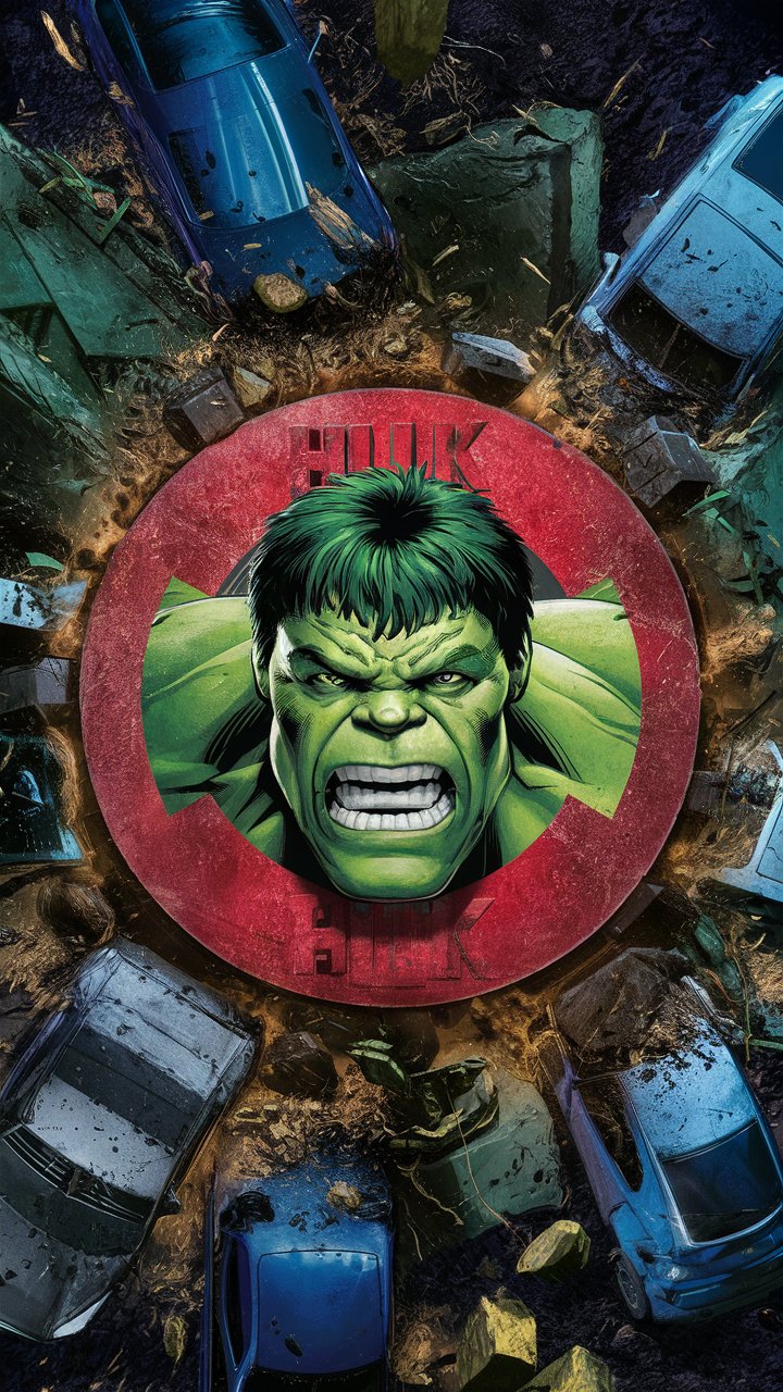 a powerful image of the hulk sign emblazoned with 5Ae7yPu1SmaDztMMN c 0w 9iueMcBSRtmwbGzms9Z04A