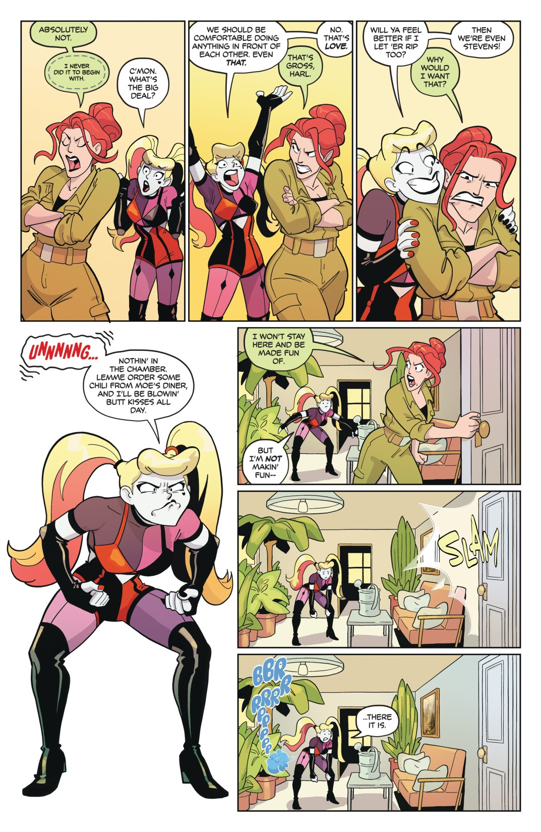 'Harley Quinn Fartacular: Silent Butt Deadly' #1 Preview: It Has Begun...