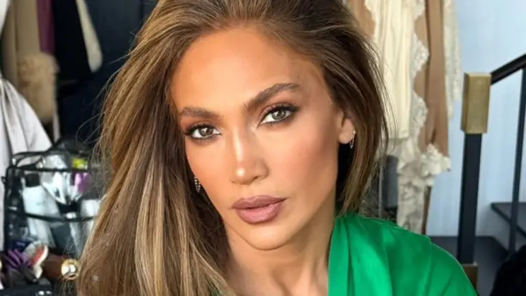 Jennifer Lopez, 56, Dazzles in Silk Dress That Barely Contains Her Curves